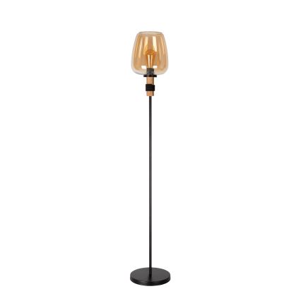 Lucide 45708/01/62 - Stojacia lampa ILONA 1xE27/40W/230V čierna/béžová