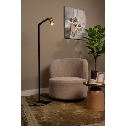 Lucide 45799/01/30 - Stojacia lampa SYBIL 1xGU10/35W/230V čierna/zlatá
