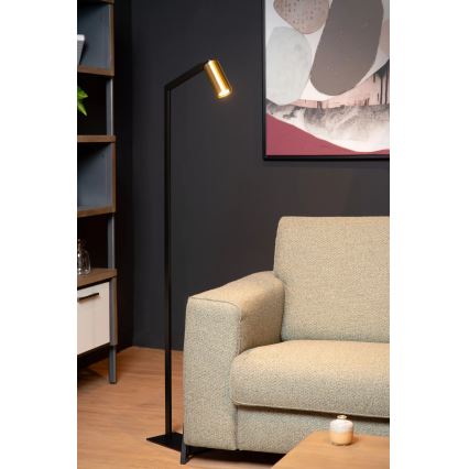 Lucide 45799/01/30 - Stojacia lampa SYBIL 1xGU10/35W/230V čierna/zlatá