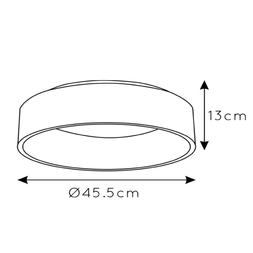 Lucide 46100/32/30 - LED Stmievateľné stropné svietidlo TALOWE LED/30W/230V čierna