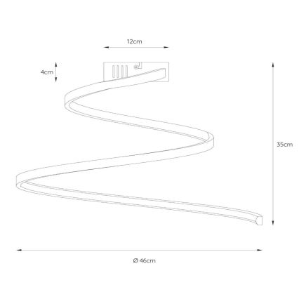 Lucide 46199/25/31 - LED Stmievateľný prisadený luster MAXENCE LED/24W/230V biela