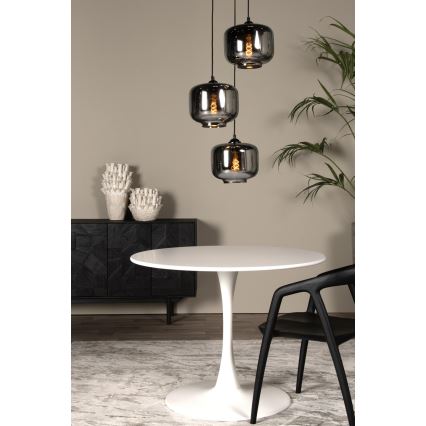 Lucide 46413/13/65 - Luster na lanku MEDINE 3xE27/40W/230V dymová