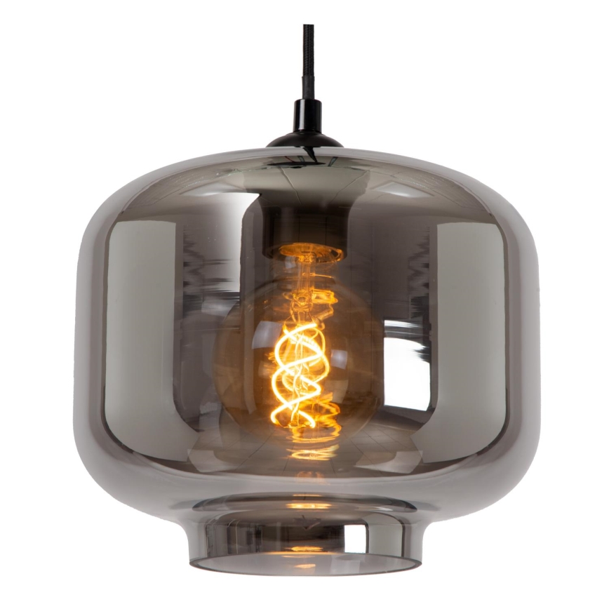 Lucide 46413/13/65 - Luster na lanku MEDINE 3xE27/40W/230V dymová