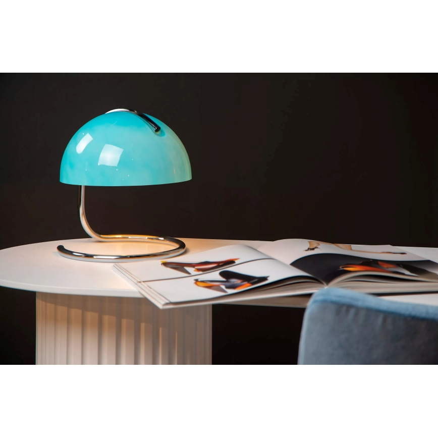Lucide 46516/01/35 - Stolná lampa CATO 1xE27/40W/230V modrá