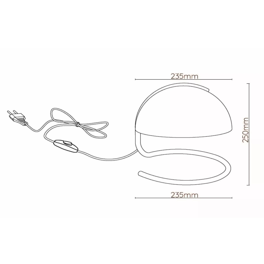 Lucide 46516/01/35 - Stolná lampa CATO 1xE27/40W/230V modrá