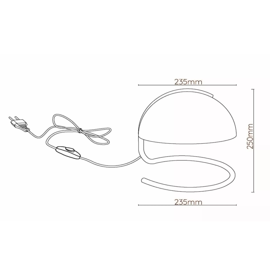 Lucide 46516/01/66 - Stolná lampa CATO 1xE27/40W/230V ružová