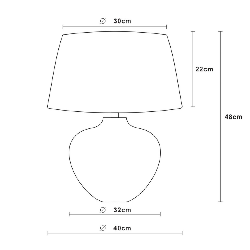 Lucide 47504/81/97 - Stolná lampa RAMSES 1xE27/60W/230V