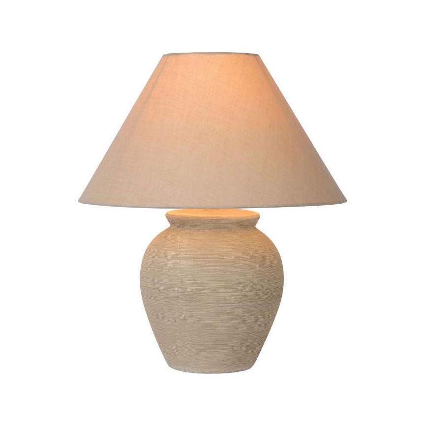 Lucide 47507/81/38 - Stolná lampa RAMZI 1xE27/60W/230V béžová