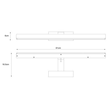 Lucide 48200/12/31 - LED Obrazové svietidlo BETHAN LED/13W/230V IP21 biela