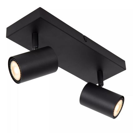 Lucide 53910/02/30 - Bodové svietidlo AMIGO 2xGU10/40W/230V čierna