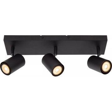 Lucide 53910/03/30 - Bodové svietidlo AMIGO 3xGU10/40W/230V čierne