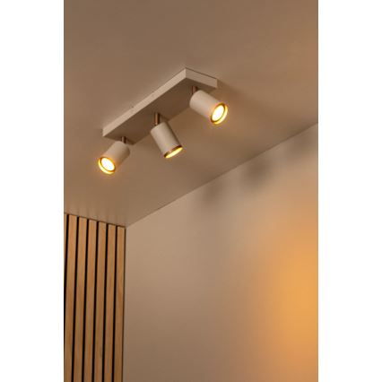 Lucide 53914/03/41 - Bodové svietidlo REGINA 3xGU10/50W/230V béžové