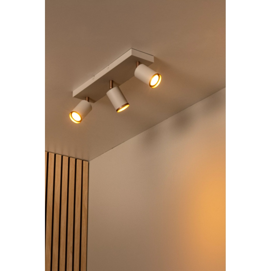 Lucide 53914/03/41 - Bodové svietidlo REGINA 3xGU10/50W/230V béžové