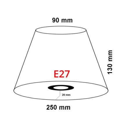 Lucide 61022/25/55 - Tienidlo noviny E27 pr.25cm