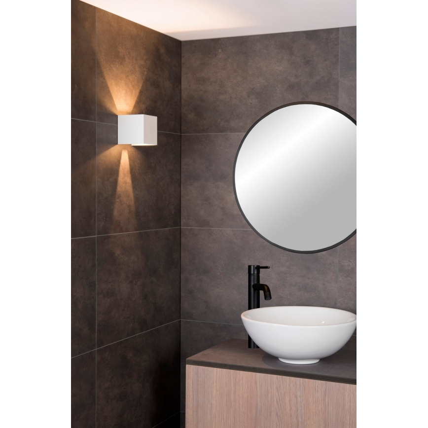 Lucide 69200/06/31 - LED Vonkajšie nástenné svietidlo AXI 2xLED/7W/230V IP54 biela