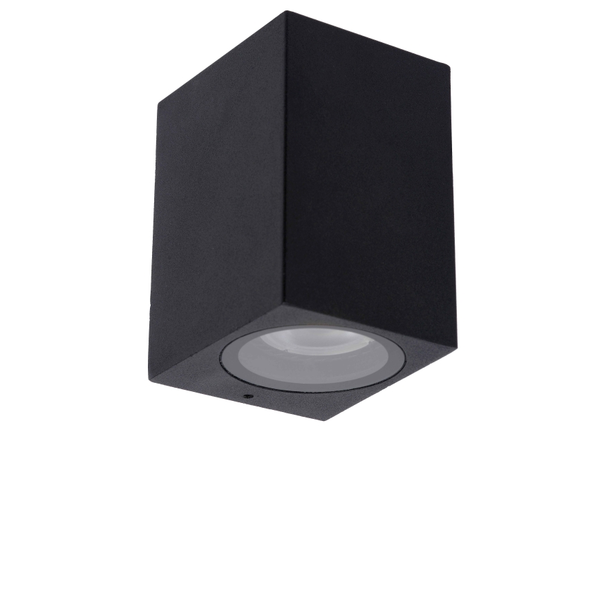Lucide 69800/01/30 - Vonkajšie nástenné svietidlo ZARO 1xGU10/35W/230V IP44 čierna