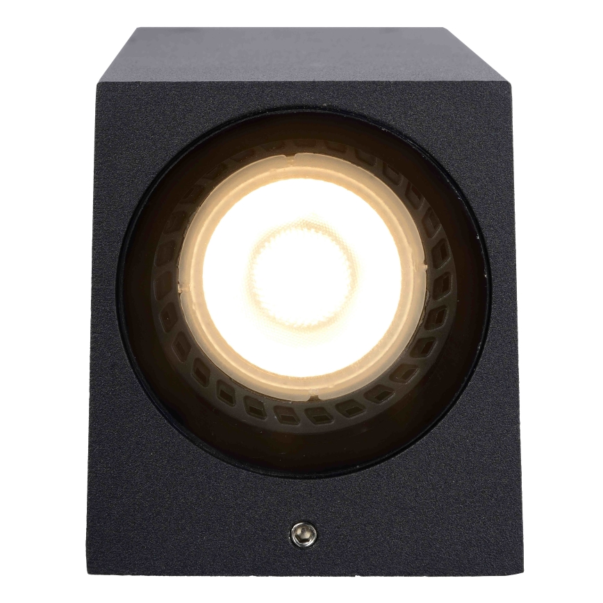 Lucide 69800/01/30 - Vonkajšie nástenné svietidlo ZARO 1xGU10/35W/230V IP44 čierna