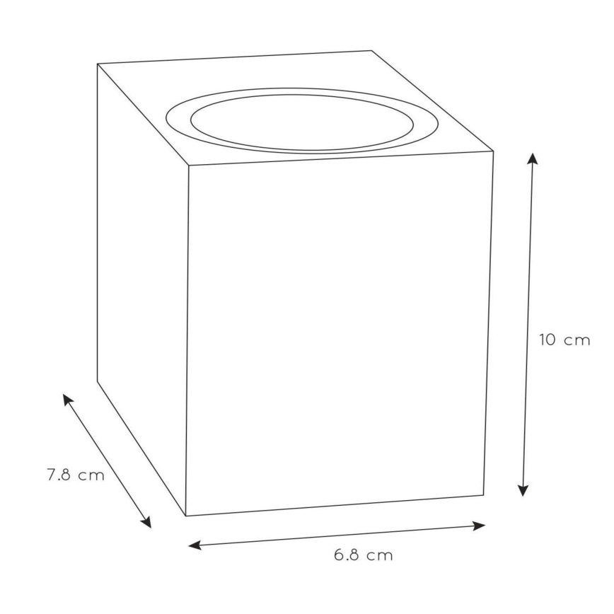 Lucide 69800/01/30 - Vonkajšie nástenné svietidlo ZARO 1xGU10/35W/230V IP44 čierna