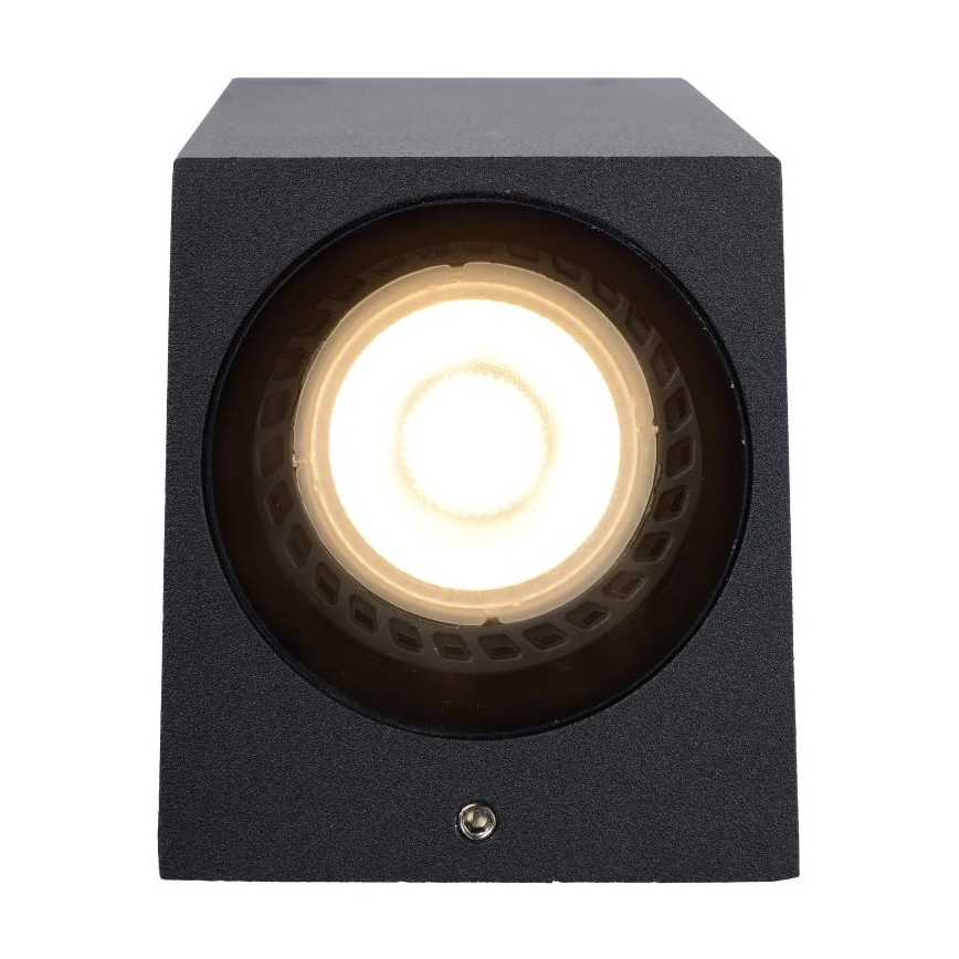 Lucide 69800/02/30 - Vonkajšie nástenné svietidlo ZARO 2xGU10/35W/230V IP44 čierna