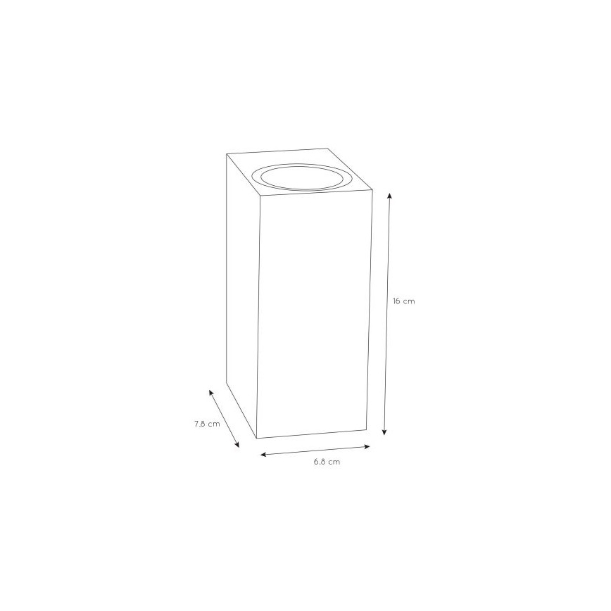 Lucide 69800/02/30 - Vonkajšie nástenné svietidlo ZARO 2xGU10/35W/230V IP44 čierna