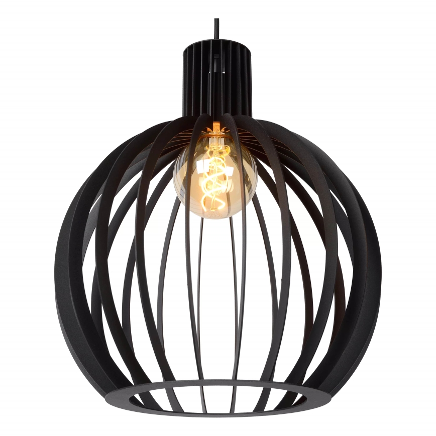 Lucide 73400/02/30 - Luster na lanku MIKAELA 2xE27/60W/230V čierna