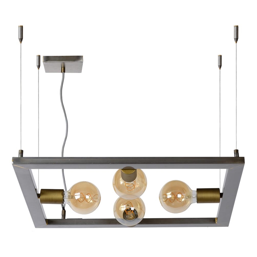 Lucide 73403/04/18 - Luster na lanku THOR 4xE27/60W/230V