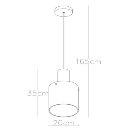Lucide 74405/01/62 - Luster na lanku TOLEDO 1xE27/40W/230V