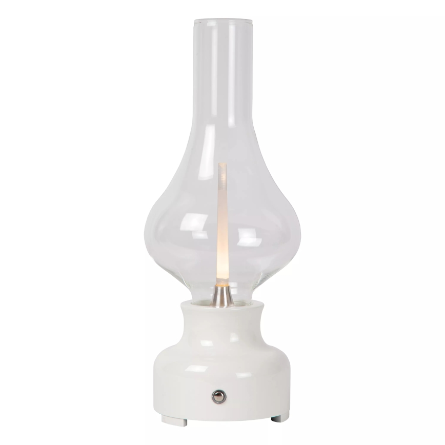 Lucide 74516/02/31 - LED Stmievateľná dotyková stolná lampa JASON LED/2W/230V USB 2000 mAh biela