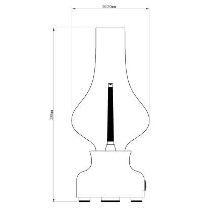Lucide 74516/02/37 - LED Stmievateľná dotyková stolná lampa JASON LED/2W/230V USB 2000 mAh zelená