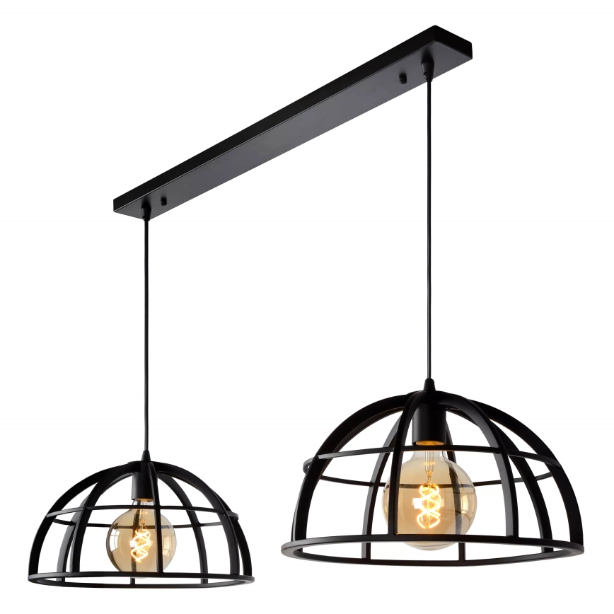 Lucide 76464/02/30 - Luster na lanku DIKRA 2xE27/60W/230V