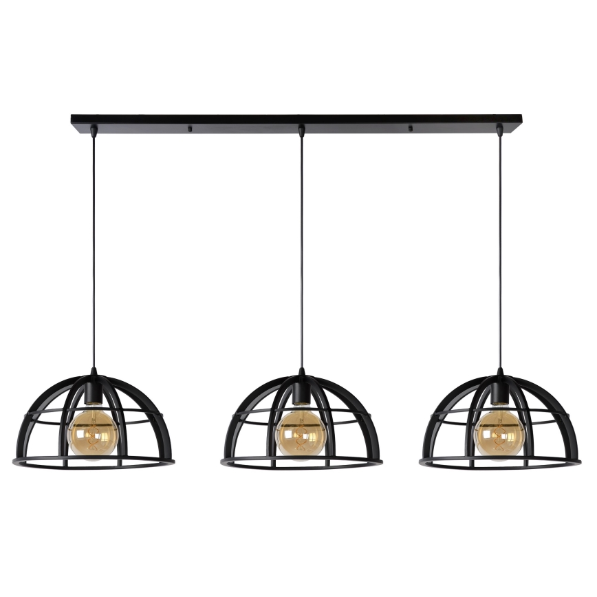 Lucide 76464/03/30 - Luster na lanku DIKRA 3xE27/60W/230V