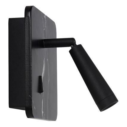 Lucide 77282/03/30 - LED Nástenné bodové svietidlo OREGON LED/4W/230V USB čierna