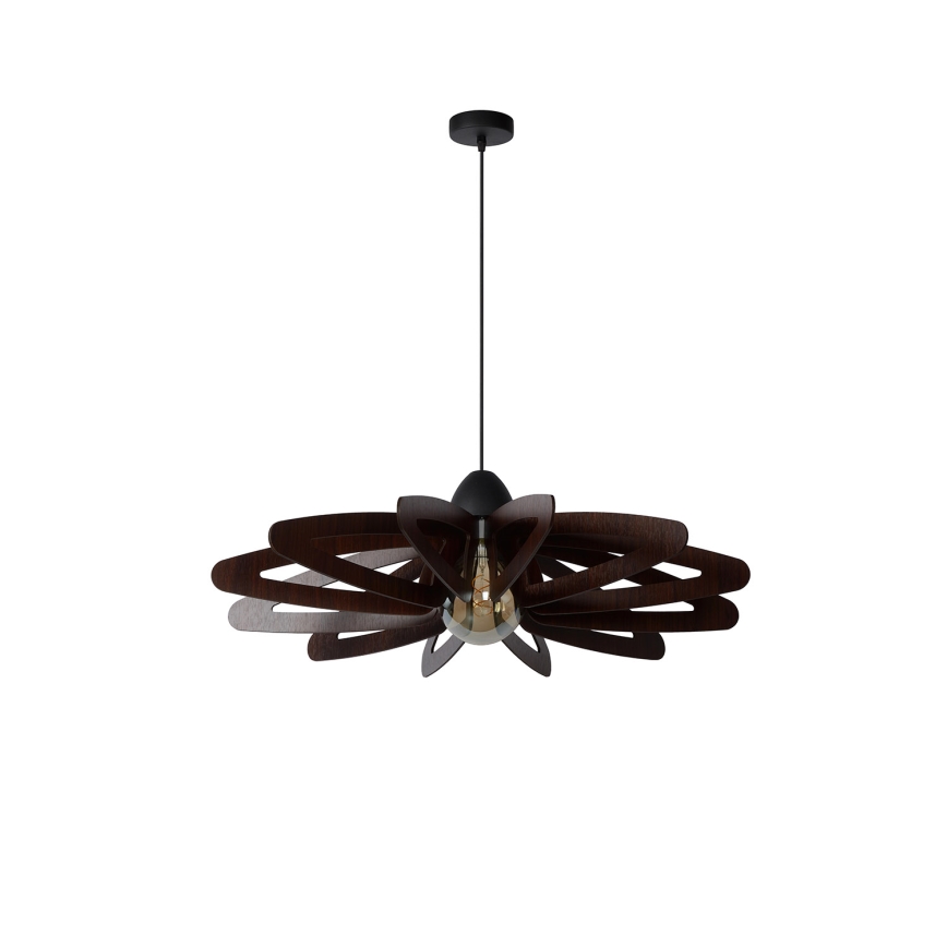 Lucide 77483/76/30 - Luster na lanku ZIDANE 1xE27/15W/230V hnedá/čierna
