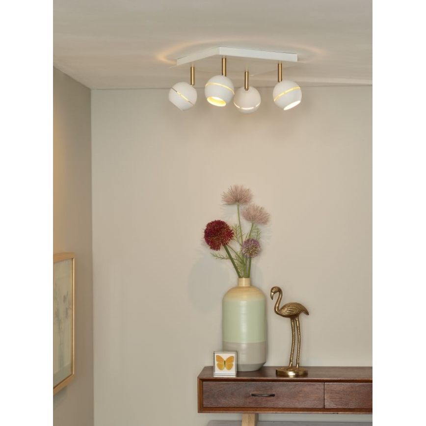Lucide 77975/20/31 - LED bodové svietidlo BINARI 4xLED/5W/230V biele