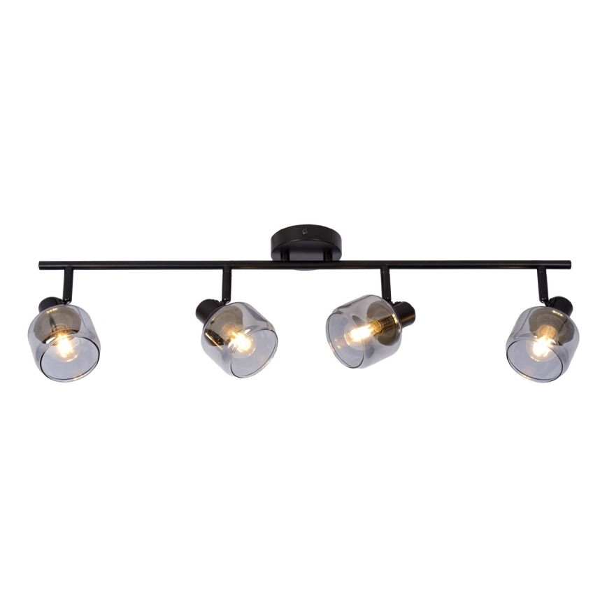 Lucide 77979/04/30 - Bodové svietidlo BJORN 4xE14/40W/230V čierna