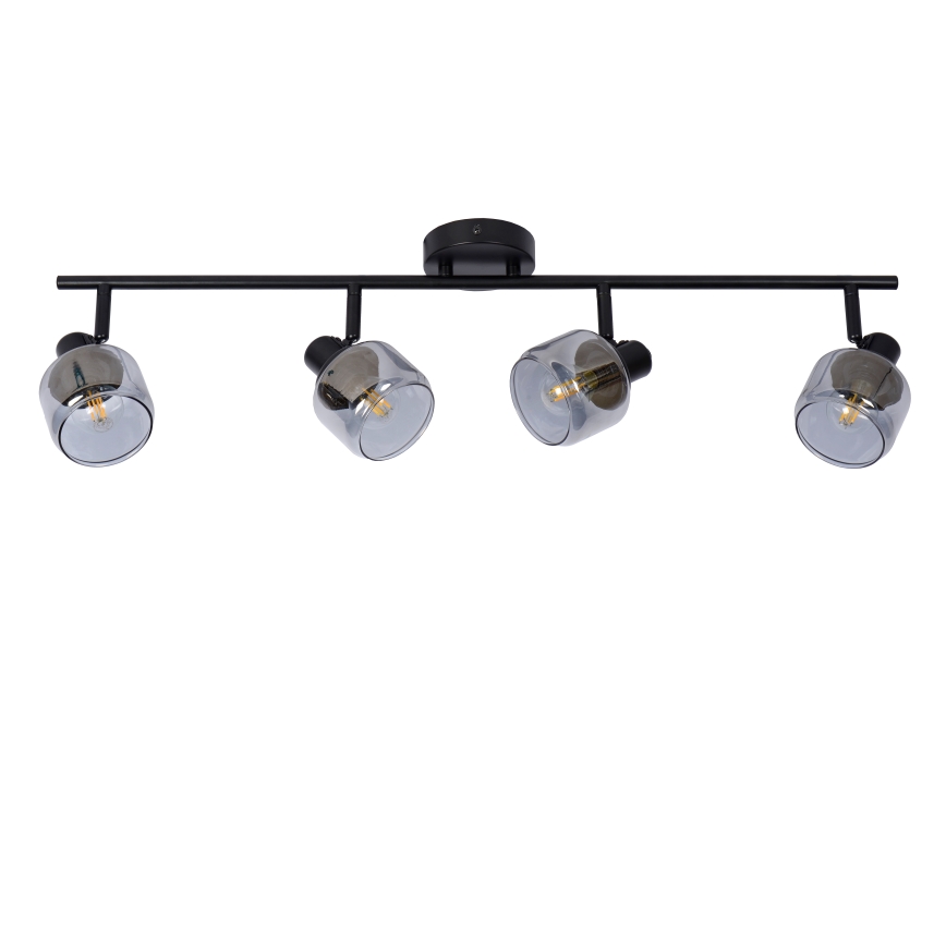 Lucide 77979/04/30 - Bodové svietidlo BJORN 4xE14/40W/230V čierna
