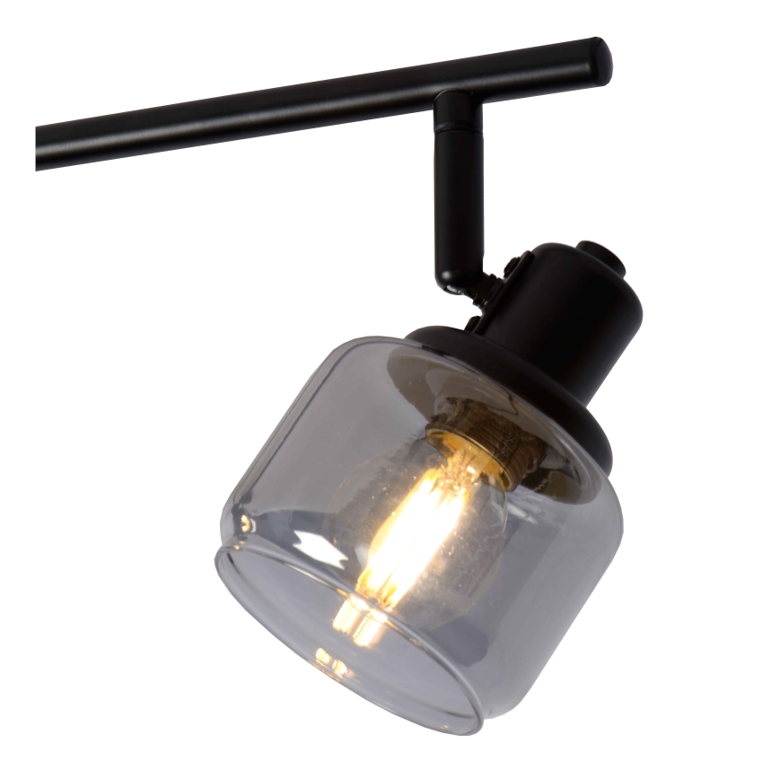 Lucide 77979/04/30 - Bodové svietidlo BJORN 4xE14/40W/230V čierna