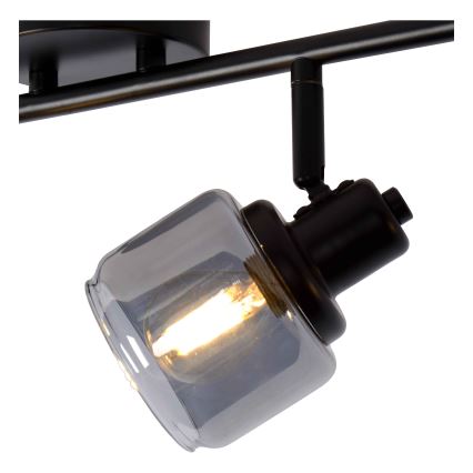 Lucide 77979/04/30 - Bodové svietidlo BJORN 4xE14/40W/230V čierna