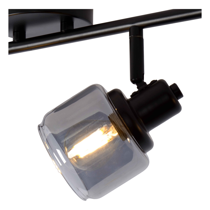 Lucide 77979/04/30 - Bodové svietidlo BJORN 4xE14/40W/230V čierna