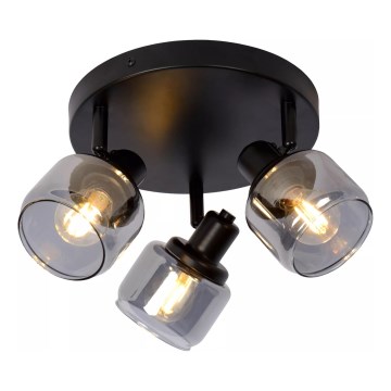 Lucide 77979/13/30 - Bodové svietidlo BJORN 3xE14/40W/230V čierna