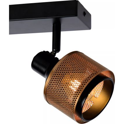 Lucide 77980/02/30 - Bodové svietidlo RAFA 2xE14/40W/230V čierna/bronz