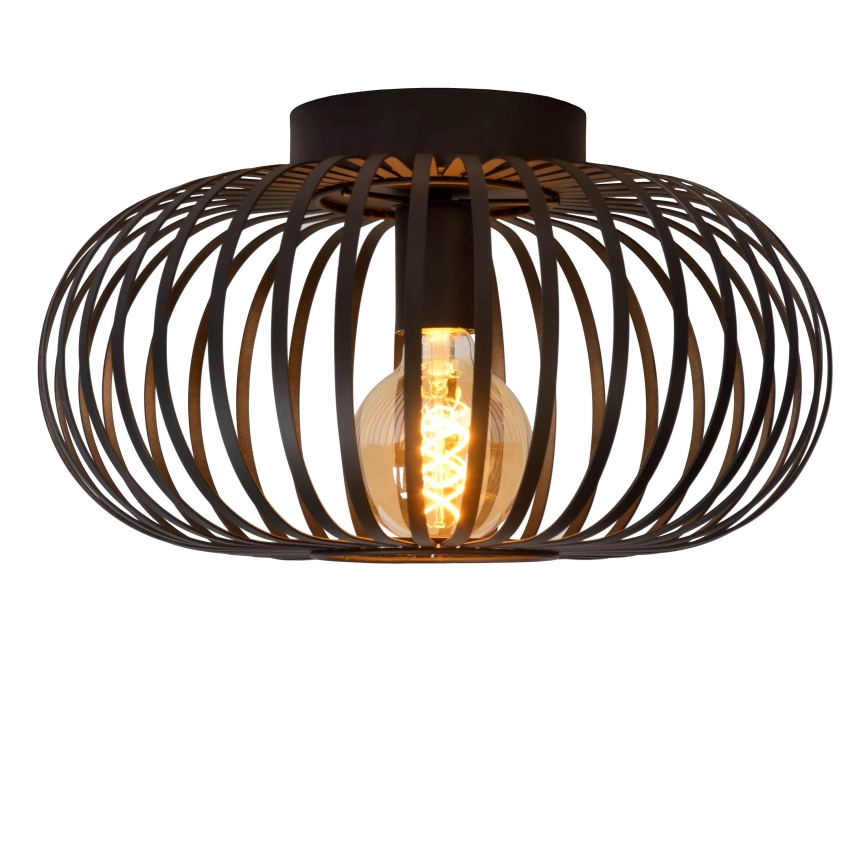 Lucide 78174/40/30 - Stropné svietidlo MANUELA 1xE27/60W/230V pr. 39,5 cm čierna