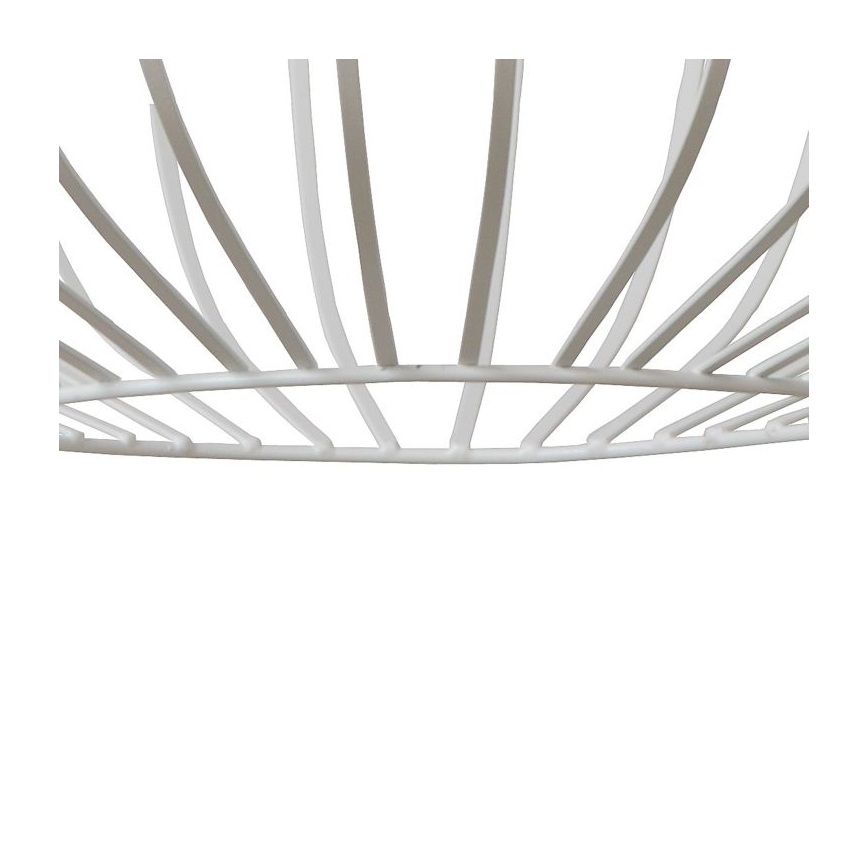 Lucide 78374/65/31 - Závesné svietidlo MANUELA 1xE27/60W/230V biele 65 cm