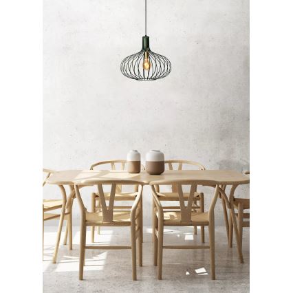 Lucide 78374/65/33 - Luster na lanku MANUELA 1xE27/60W/230V pr. 65 cm zelená