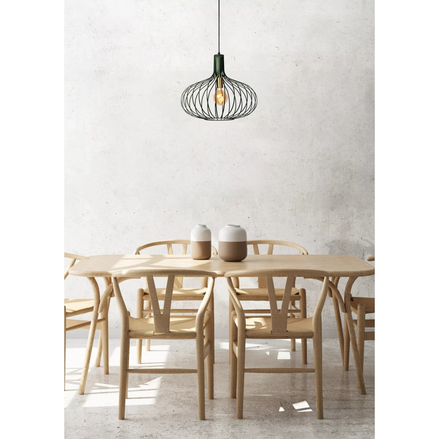 Lucide 78374/65/33 - Luster na lanku MANUELA 1xE27/60W/230V pr. 65 cm zelená