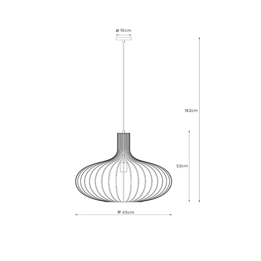 Lucide 78374/65/33 - Luster na lanku MANUELA 1xE27/60W/230V pr. 65 cm zelená