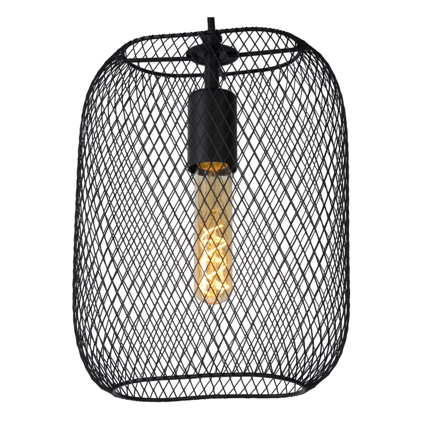 Lucide 78392/01/30 - Luster na lanku MESH 1xE27/60W/230V čierna