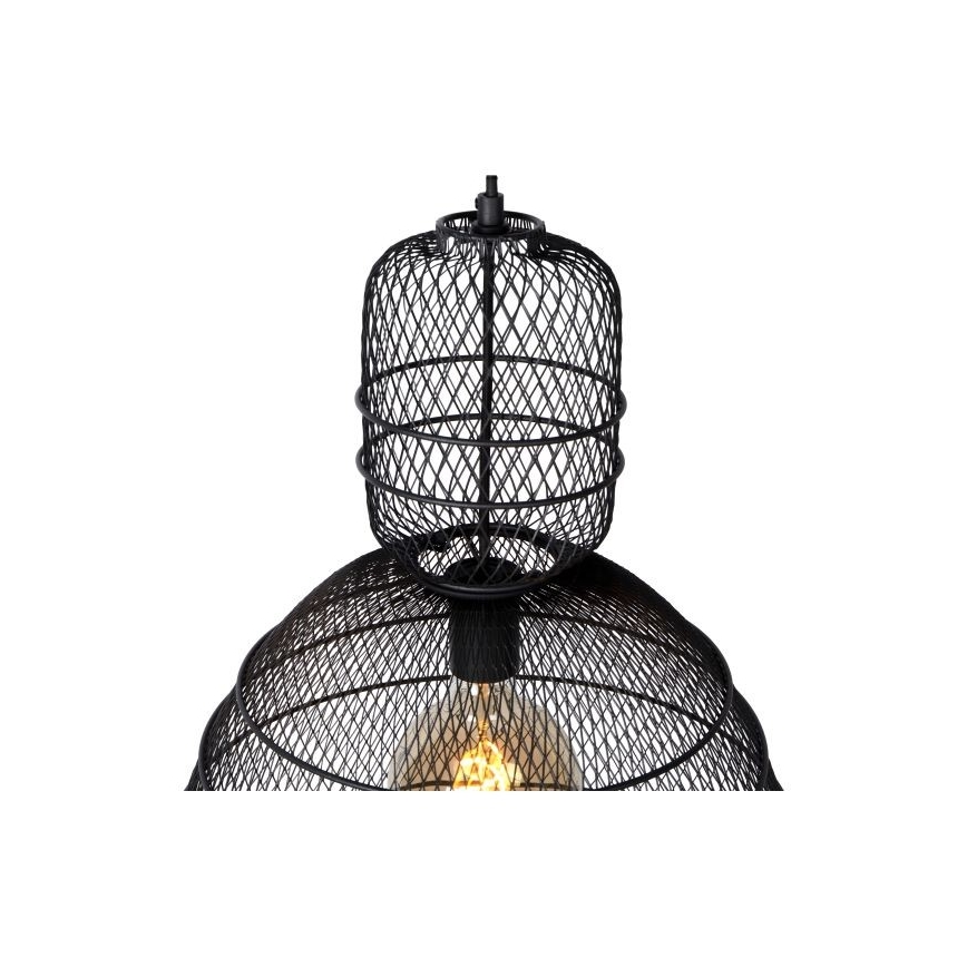 Lucide 78395/01/30 - Luster na lanku GASSET 1xE27/60W/230V čierna