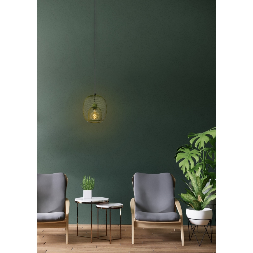 Lucide 78396/01/33 - Luster na lanku JERREL 1xE27/40W/230V zelená