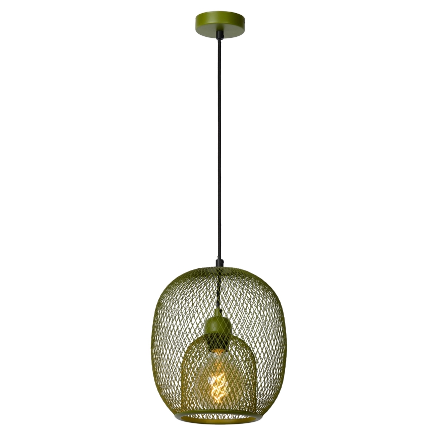 Lucide 78396/01/33 - Luster na lanku JERREL 1xE27/40W/230V zelená